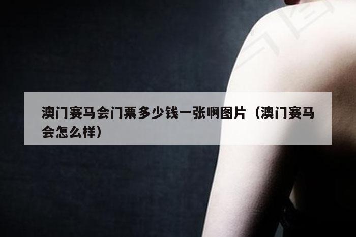 澳门赛马会门票多少钱一张啊图片（澳门赛马会怎么样）
